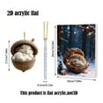 thumbnail image 2 of 2025 Pinecone Animals Advent Calendar Acrylic Countdown Holiday Table Centerpiece Engaging Family Activity Collectible Gift Whimsical Festive Shelf Mantel Decoration, 2 of 3