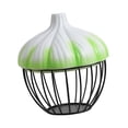 thumbnail image 4 of Cesta para almacenar ajos portátil con tapa, ligera, multiusos, cesta para frutas Verde, 4 of 9