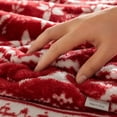 thumbnail image 5 of Christmas Blanket 27-80in Gray Bow Fuzzy Cozy Warm Throw for Couch Sofa Winter Home by OVFUIZ, 5 of 6