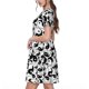 thumbnail image 2 of Easygdp Yin And Yang para Vestido Transpirable de Mujer, Vestido Suelto de Manga Corta con Pliegues y Bolsillos para el Verano, 2 of 6