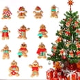 thumbnail image 3 of Colgante clásico de hombre de jengibre navideño, decoración creativa para árbol de Navidad, decoración para fiestas, 3 of 6