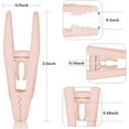 thumbnail image 3 of Clips*20 20 Pack Flocked Clothespin Accessories Multi Purpose Anti Plastic Clothes Pins for Home Use Windproof and No Mark Hanging Clips for Laundry, 3 of 3