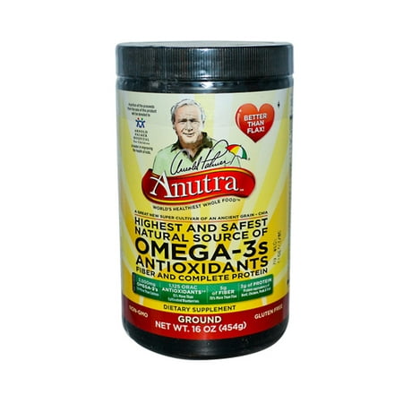 Anutra Omega 3 Antioxydants fibre et protéine complète au sol - 16 oz