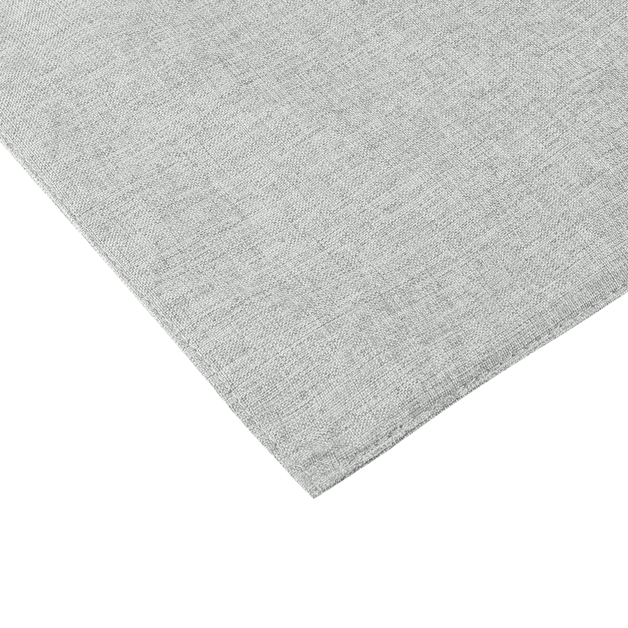 Unique Bargains Placemats Set of 6 Heat Resistant Place Imitation Linen Place Table Mats Light Grey