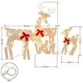 thumbnail image 2 of Light Up Deer, Christmas Yard Decoration, 60 LEDs Lighted Deer Christmas Decoration, Indoor Outdoor 2D Lighted Deer Family for Christmas Yard Decoration Light Up Display, 2 of 7