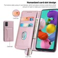 thumbnail image 3 of Dteck Case for Samsung Galaxy A51 5G 6.5-inch, Luxury Magnetic Skin-Friendly Feel Leather Card Holder Wallet Case Folio Kickstand Cover,Pink, 3 of 8