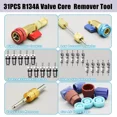 thumbnail image 2 of Valve de Climatisation Professionnelle pour Automobile, Kit d'Outils Haute Basse Pression Assure une Maintenance Fluide du Système R134A R1234Yf pour une Fonctionnalité Ac Efficace, 2 of 5