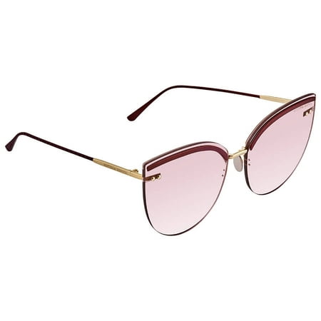 Bottega Veneta Pink Cat Eye Ladies Sunglasses BV0205S 004 62