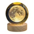 thumbnail image 2 of 3D Solar System Crystal Ball Night Light with LED USB Charging for Home Desk Decor Astronomy Educational Gift, 2 of 2