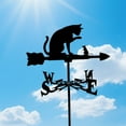 thumbnail image 5 of Weathervanes Weather Vane Metal Weather Vanes Roof Mount Cat And Weathervanes For The Garden Yard Yard Patio Card Slot Easy To Use, 5 of 5