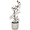 White, variant on HIKVEX Fake Wintersweet Bonsai Flower Plant in Pot for Living Room Bedroom Study White