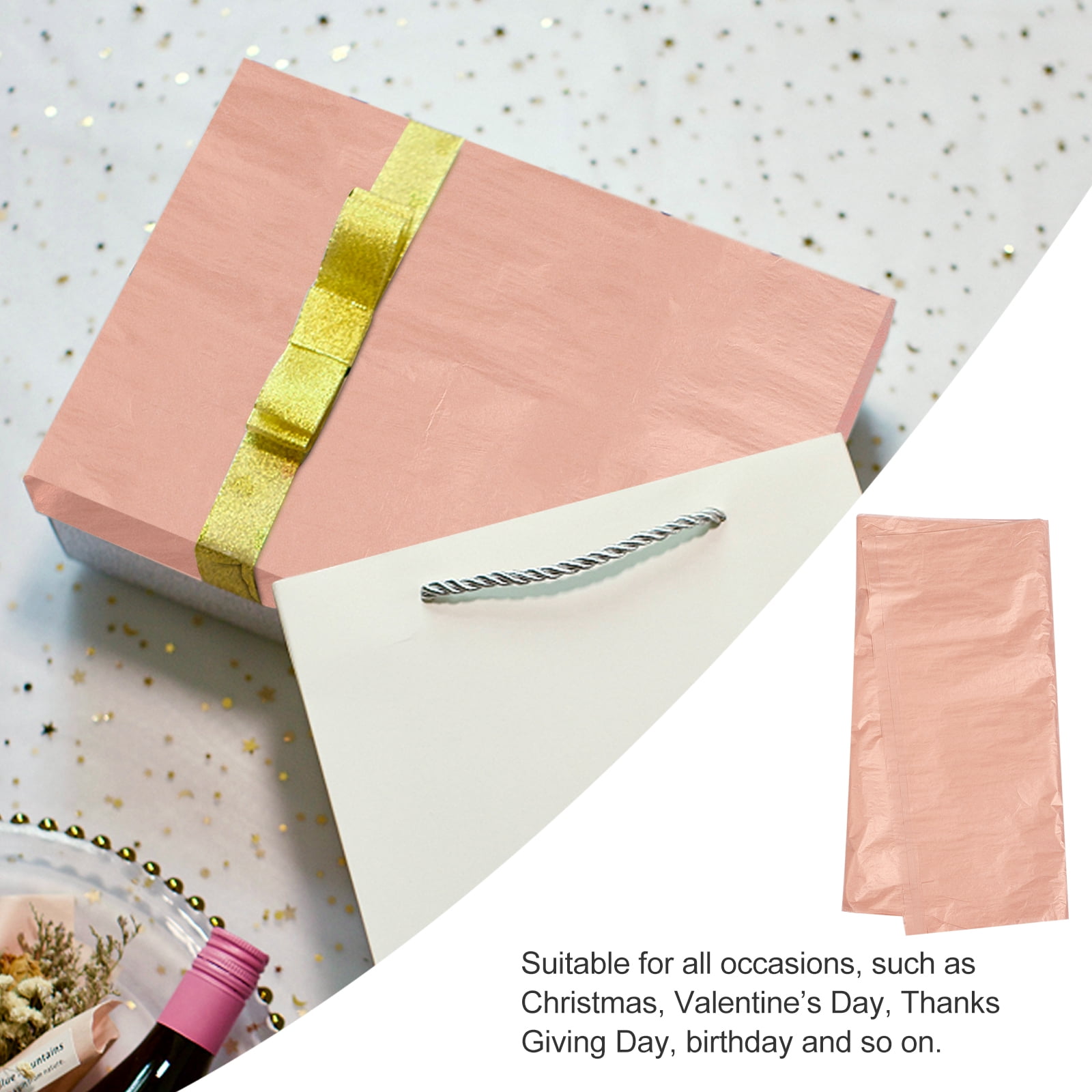 Tersarium 100Pcs Tissue Paper Gift Wrapping Craft Paper for Christmas Wedding Birthday
