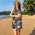 thumbnail image 3 of Balery Cute Dogs Puppy2 Vestidos de verano para mujer con estampado: vestido holgado sin mangas, vestido playero informal y cómodo para días calurosos., 3 of 7