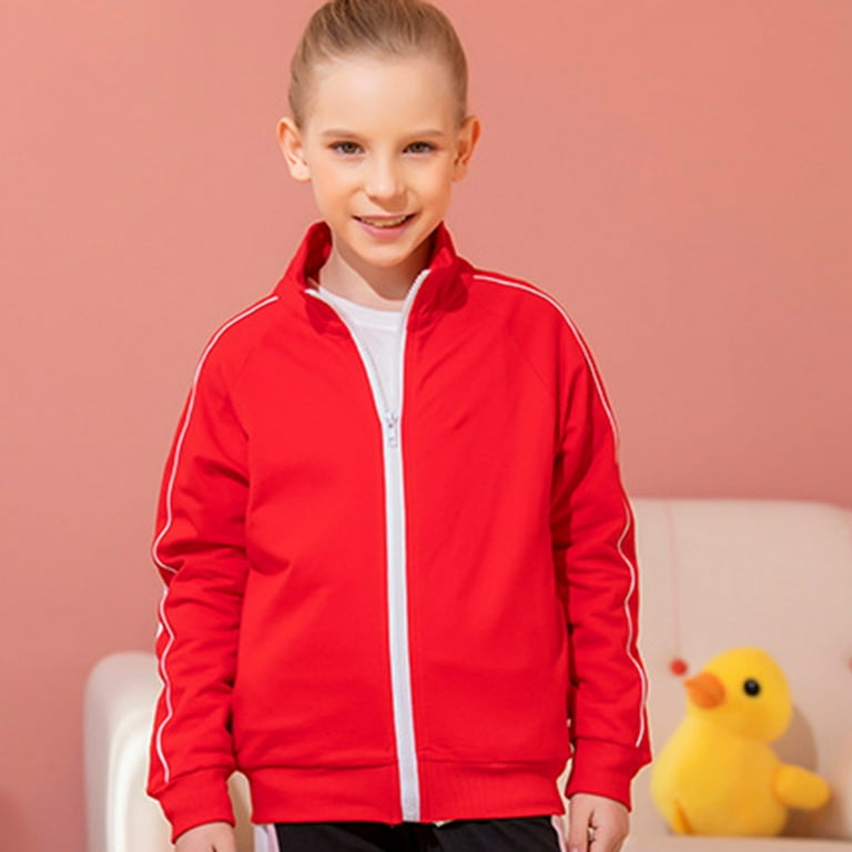 Boys Coat jacket Kids Coat 7 8 Years Kids Zip Up Stand Collar Jacket Boys Girls Lightweight Jackets Cardigan School Coat