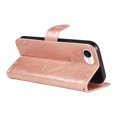 thumbnail image 5 of Dteck Pattern Case for iPhone SE4,Magnetic Leather Butterfly Floral Embossed Flip Case Card Slots Wallet Stand Cover with Wrist Strap for iPhone SE4,Rosegold, 5 of 7