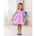 thumbnail image 3 of 12 Months Baby Girls Dress 18 Months Girls Sleeveless Dress Flower Solid Color Toddler Girls Off-the-shoulder Summer Suspender Dress Purple, 3 of 9