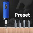 thumbnail image 5 of Digital Display Preset Adjustable Torque Screwdriver with 1/4In Drive 4Bits Included with Box Screw Torque Set 0.5-3.0NM, 5 of 9