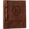 Custom Authentic Leather Car Journal, Large: 8.8" x 5.85"