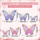 thumbnail image 2 of Set de 48 Pegatinas de Mariposas para Pared en Papel Rosa y Morado Outus, 2 of 7