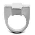 thumbnail image 2 of High polished (no plating) Stainless Steel Ring with No Stone for Women Biker Theme No Stone Stone Color Style TK1827 Size 5, 2 of 3