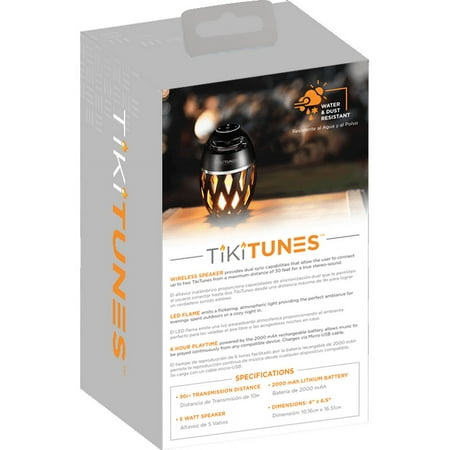 Limitless Innovations - TikiTunes Portable Bluetooth Wireless Speaker (Each) - Black
