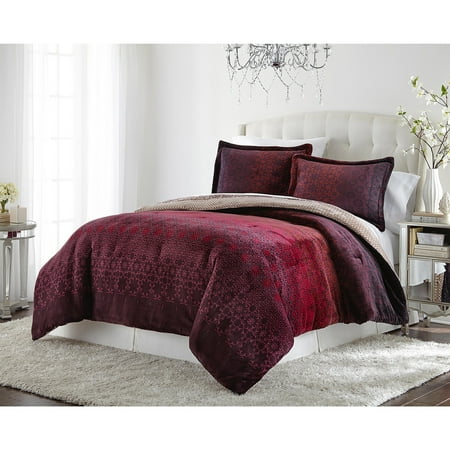 lenox amanda velvet plush comforter set walmart com lenox amanda velvet plush comforter set walmart com
