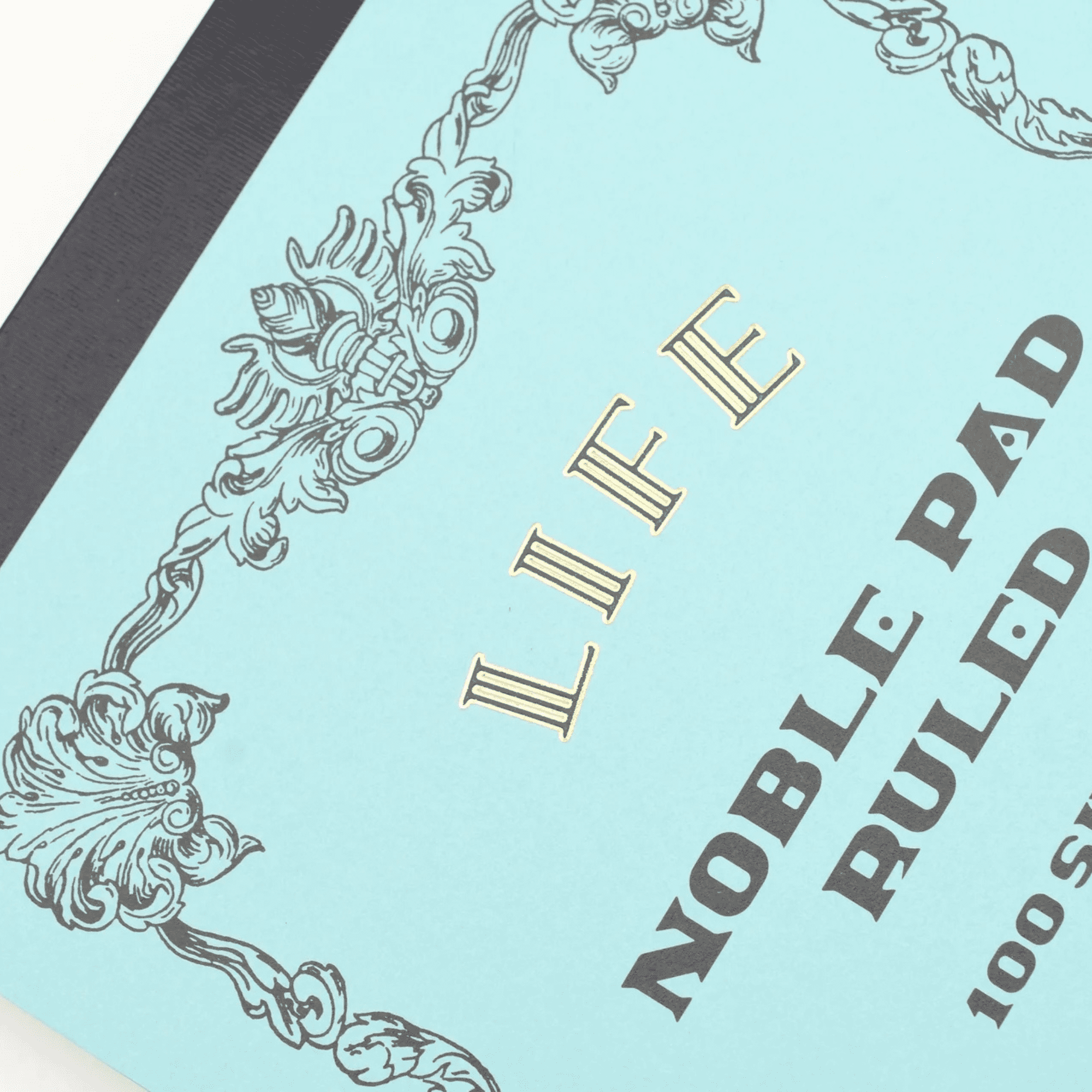 Life Noble Ruled Notepad [Bound On Top]: 8 in. x 12 in. (Blue Cover, Lined Pages)