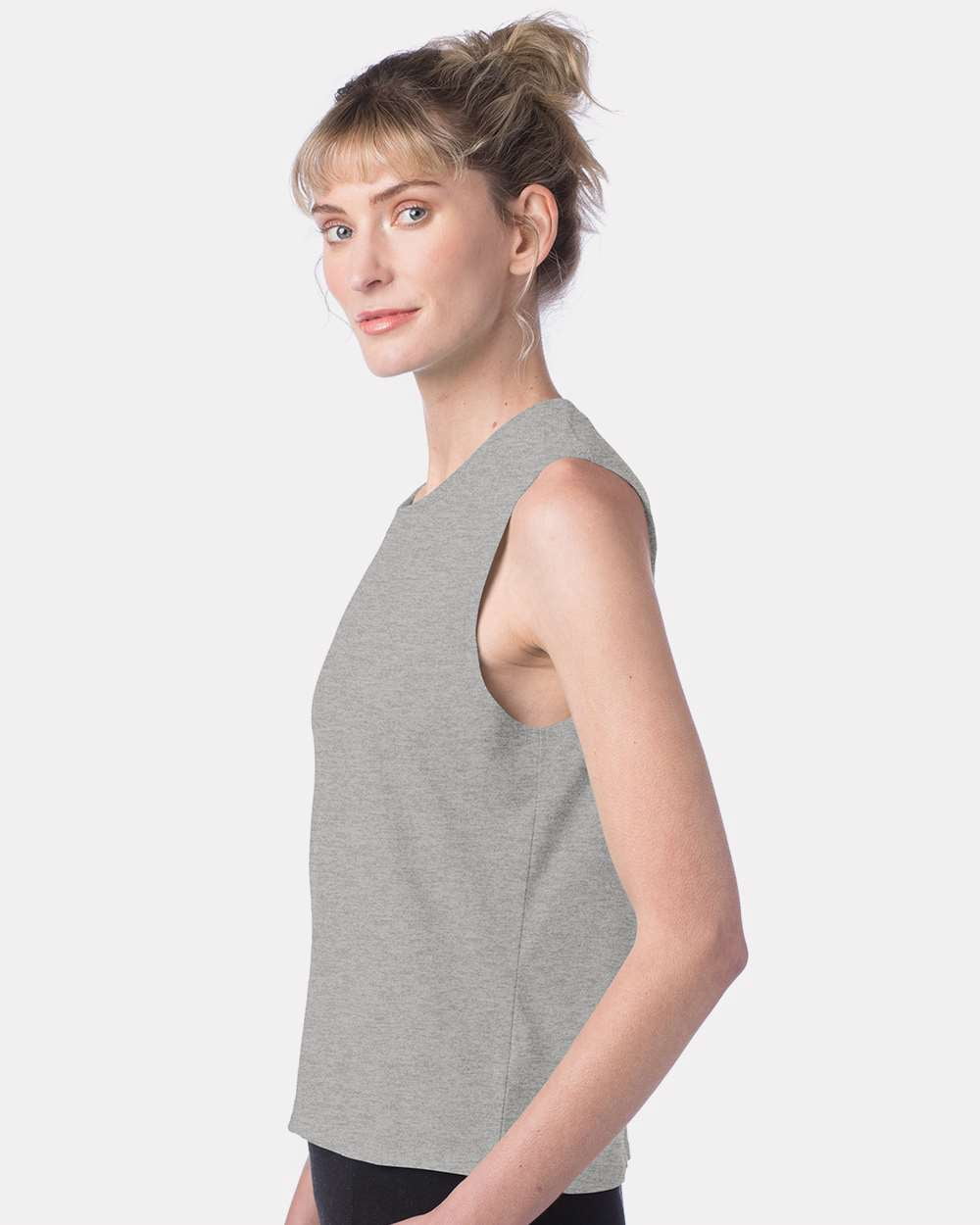 alternative women's cotton jersey go to crop muscle tank