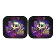 thumbnail image 7 of Haiem Mushrooms and Skull Car Windshield Sun Shade (2 Pieces) Foldable Windshield Sun Shade Car Accessories for Truck SUV Pickup-Small, 7 of 7