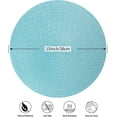 thumbnail image 4 of Lake Blue Placemats Set of 6 Table Mats for Dining Tables Woven Washable Non-Slip Round Braided Place Mats for Party Holliday, 4 of 6
