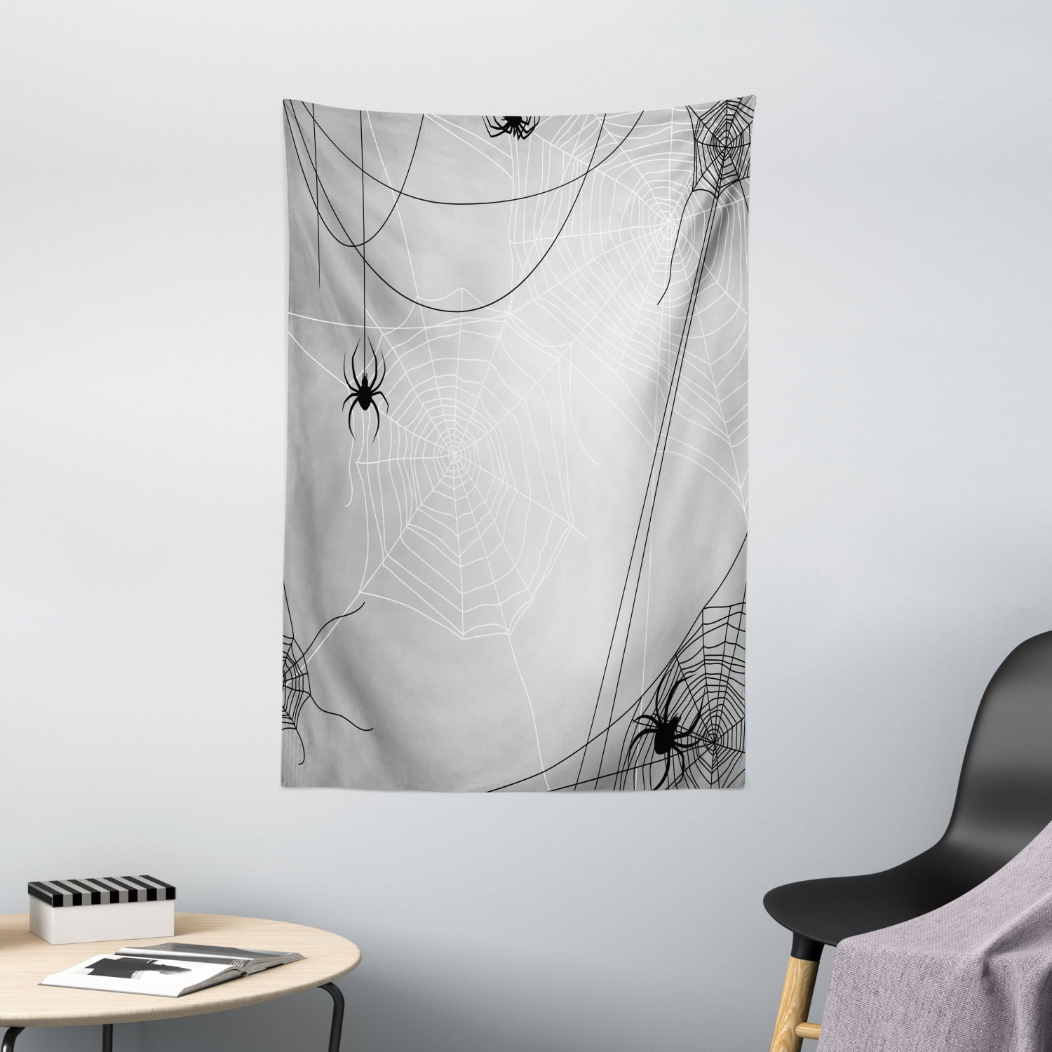Spider  Tapestry, Spiders Hanging from s Halloween Inspired