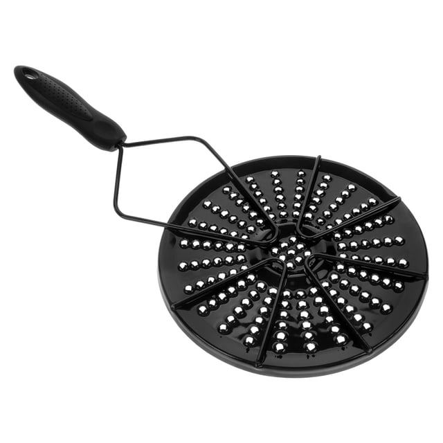 HEALEEP 1Ensemble Diffuseur de Chaleur pour Cuisinière Noir Rond pour Batterie de Cuisine Sans Induction Compatible en Cuisine