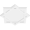 thumbnail image 4 of Ekena Millwork CMP22AL 22 in. OD x 12.25 in. Square Axel Architectural Grade PVC Contemporary Ceiling Medallion, 4 of 4