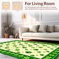 thumbnail image 2 of ODIKA 8'x10' Machine Washable Non-Slip Area Rug, Lively Green Nature Theme High Traffic Rug, Green, 35254, 2 of 7