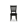 thumbnail image 3 of East West Furniture Dining Chair Oak, VAC-BLK-W, 3 of 4