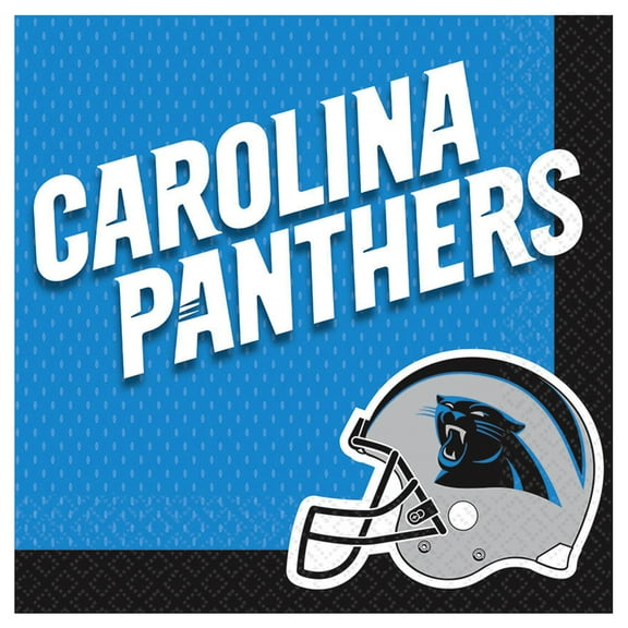 Carolina Panthers NFL Pro Football Sports Party Paper Luncheon Napkins