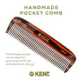 thumbnail image 4 of Kent 12T All Coarse Hair Detangling Comb Wide Teeth Pocket Comb for Thick Curly Wavy Hair. Hair Detangler Comb for Grooming Styling Hair Beard and Mustache. Saw-Cut Hand Polished. Handmade in England, 4 of 24