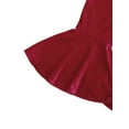 thumbnail image 3 of Kiapeise Kids Girl Pants, Ruffle Trousers, Solid Color Velvet Keep Warm Winter Fall High Waist Clothes, 3 of 4