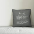 thumbnail image 2 of Creative Products Porch Definition Grey and White 16x16 Indoor / Outdoor Pillow, 2 of 2