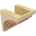 thumbnail image 5 of 9"W x 9"D x 9"H Wide Rockford Rough Cedar Woodgrain TimberThane Corbel, Primed Tan, 5 of 6
