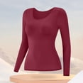 thumbnail image 7 of NominalSnug Womens Thermal Underwear Sets Built in Bra Long Sleeve Winter Warm Base Layer Top Pants for Cold Wearther Loungewear, 7 of 7