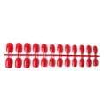 thumbnail image 2 of Seitruly 24 piezas de uñas postizas de ataúd resistentes a los arañazos de bailarina corta coloridas uñas acrílicas artificiales de color sólido DIY Juegos de manicura 16rojo Seitruly CE011412-16, 2 of 4