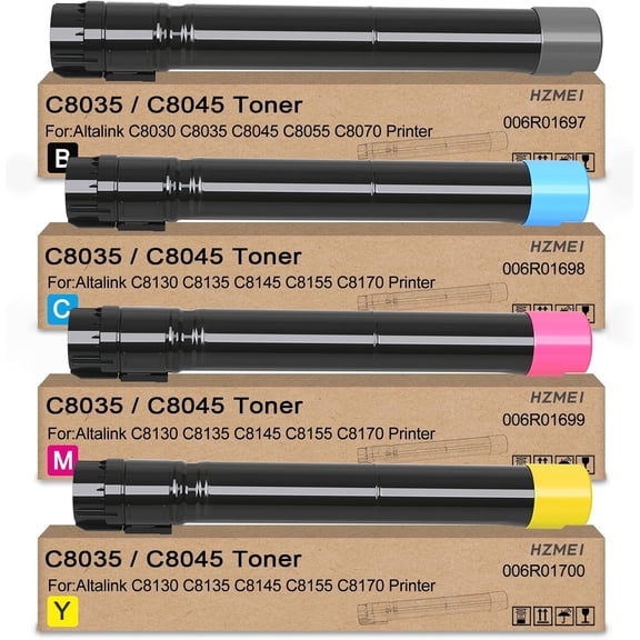 Altalink C8030 C8035 C8045 Toner Cartridge Toner Replacement for Xerox AltaLink C8030 C8035 C8045 C8055 C8070 Printer,4Pack Black Cyan Magenta Yellow