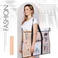 3-Pack Large Poster Storage Bags 24x36 - Transparent PVC Art Portfolio With Handles For Teachers