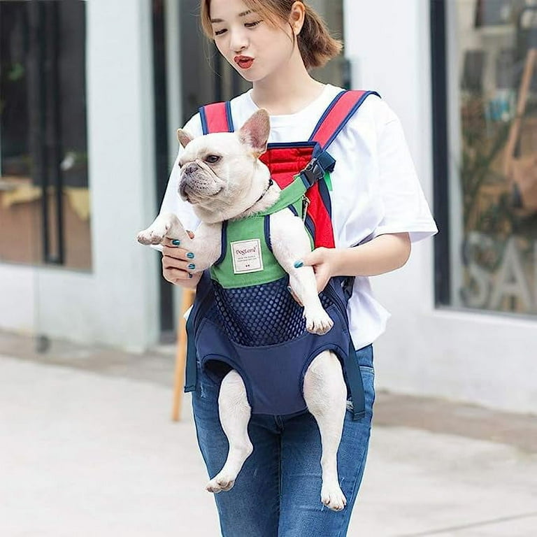 Dog Carrier Backpacks For Carrying French Bulldogs Preppy Style