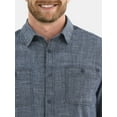 thumbnail image 2 of George Men's Chambray Button Shirt with Long Sleeves, Sizes S-3XL, 2 of 5