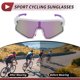 thumbnail image 3 of 1 juego de gafas de motocicleta tri-acetato de celulosa UV400 gafas de sol para deportes al aire libre para motocross, bicicleta de tierra, ATV, lente púrpura, marco blanco y púrpura, 3 of 6