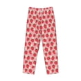 thumbnail image 6 of Uemuo Strawberry And Flowers Pattern Men's Wide Leg Palazzo Lounge Pants with Pockets Light Weight Loose Comfy Casual Pajama Pants-XX-Large, 6 of 9