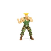Jada Toys Street Fighter II Guile Action Figure  1:12 Scale, 6" Tall, Interchangeable Heads, Hands & Accessories