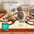 thumbnail image 4 of ODIKA 8'x10' Washable Area Rug Non-Shedding, Easy Care, Pixel Cat Octopus Cartoon Design With Vintage Game Color Blocks for King Size Bedroom Under Bed, Master Suite, 4 of 7